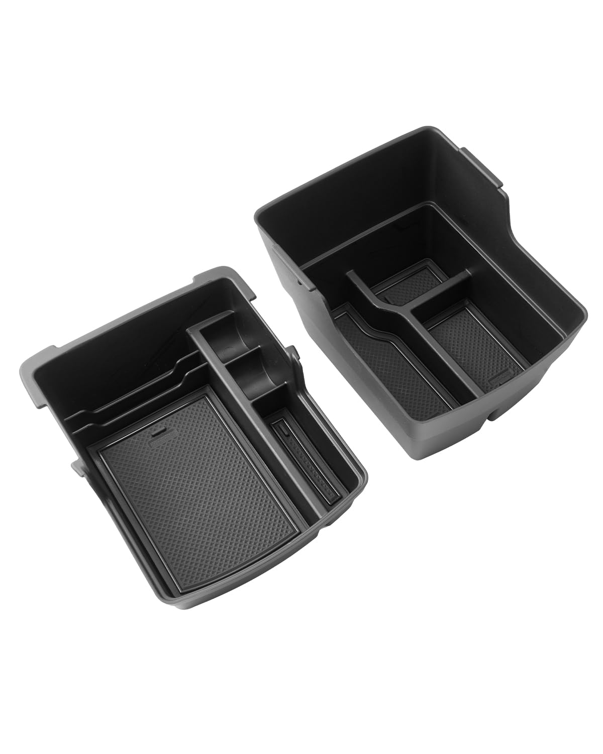 CDEFG Compatibile con Hyundai Kona Elettrico SX2 2024 2025 2026 Console Centrale Bracciolo Scatola Contenitore Doppio Strato Archivio Auto Center Console Organizer Tray Kona 2026 Accessori 2 pezzi