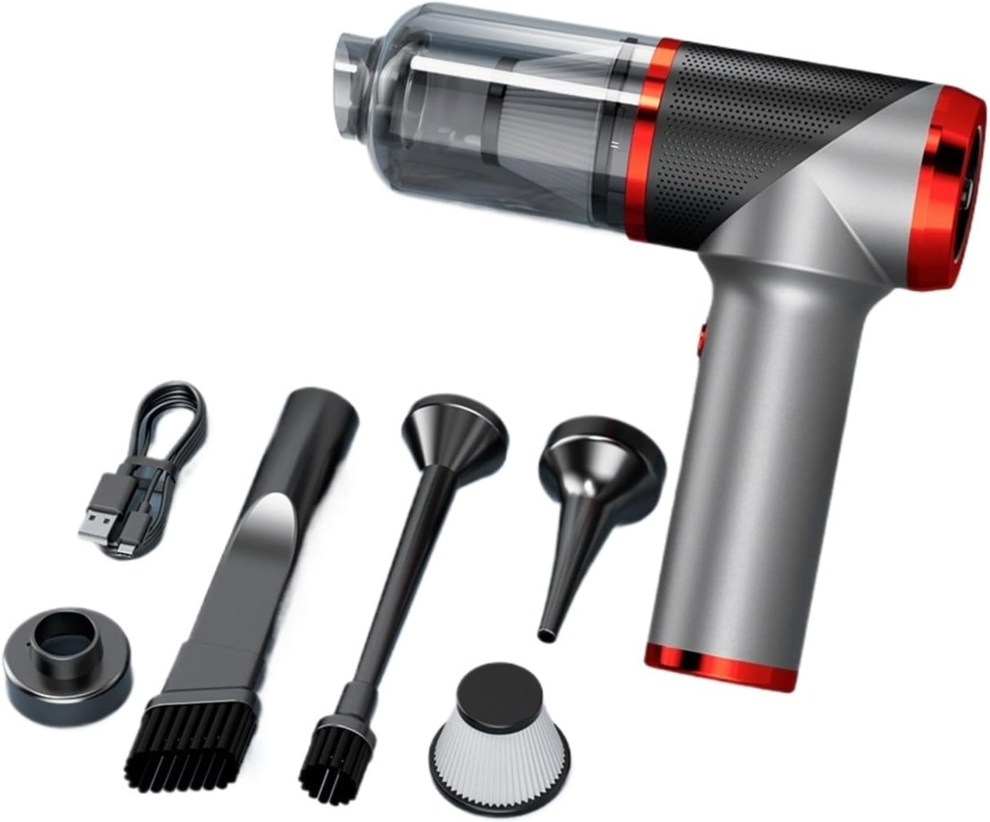 Mini Car Vacuum Cleaner Strong Suction Cleaning Machine Handheld Portable Wireless Cleaner Keyboard for Car Home Appliance(Black)