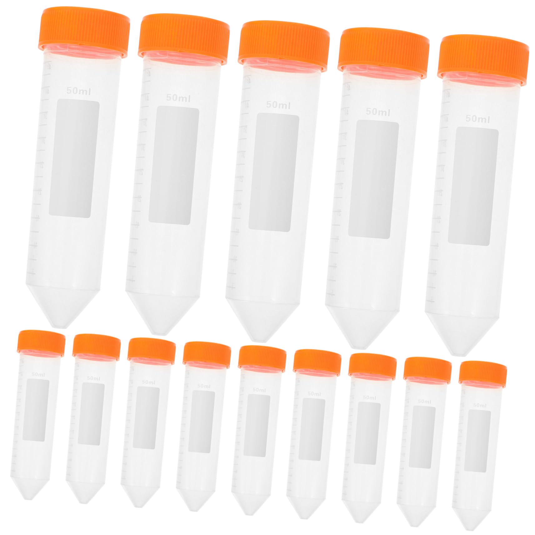 iplusmile 100stücke Zentrifugenröhrchen Mit Schraubverschluss Robuste Plastik-testtubes Für Laboranwendungen Konische Bodenkonstruktion Für Optimale Zentrifugation Für Verschiedene