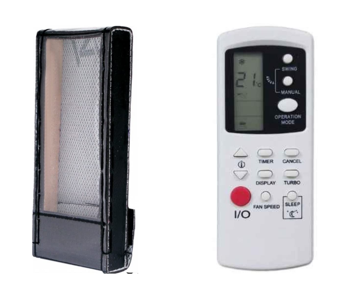 LUNAGARIUYA® Protective Cover for HAIER Remote Control-1 ,PU Leather Cover Holder (Before Placing Order,Please Check The Product Dimensions)
