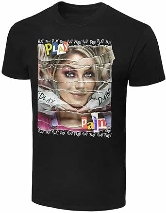 T-shirt Homme Alexa Bliss - Coupe Classique, 100% Coton, Pour Sport, Daily Ou Loisirs - Noir