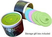 Vista 4 de 7pack Maintenance airlock waterless fermentation lids for wide mouth mason jars. Make Sauerkraut, Kimchi, Pickles, any fermented vegetable probiotic