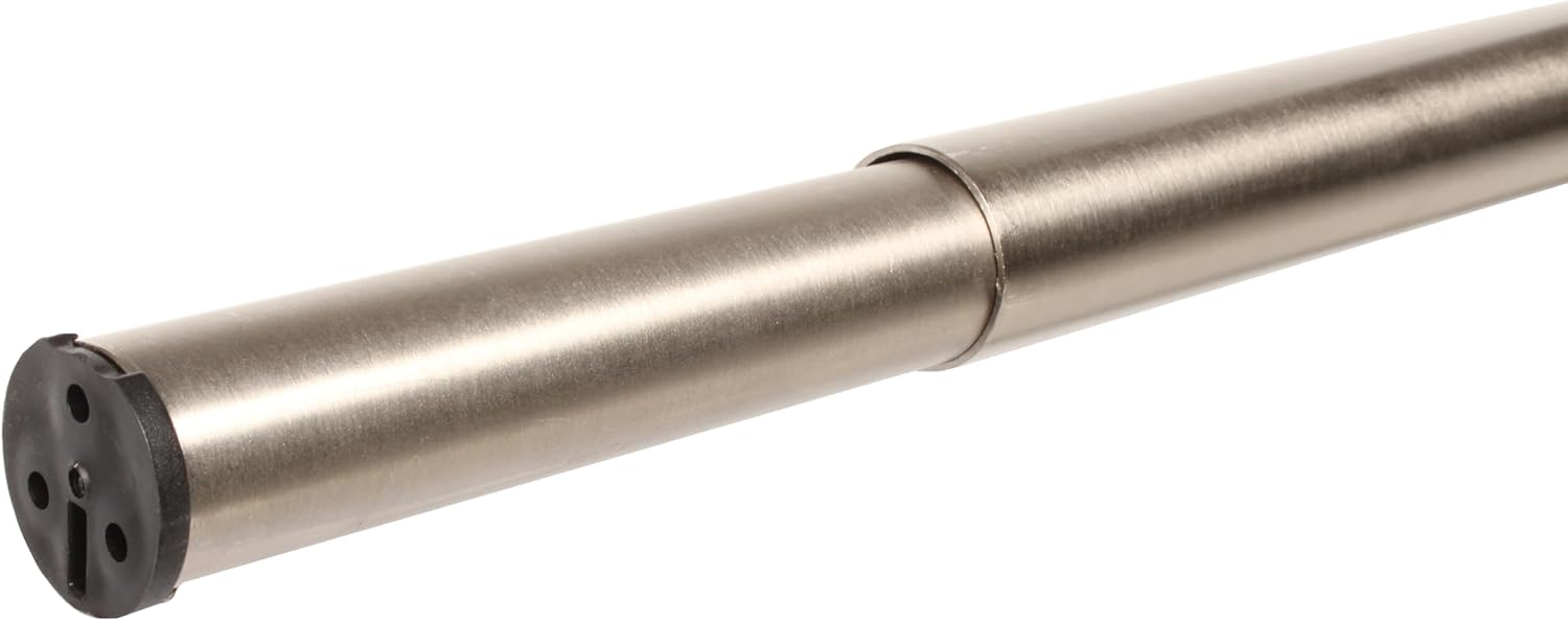 Closet Pro HD RP0020-30/48BN, Adjustable Closet Rod, 30-Inch to 48-Inch, Brushed Nickel