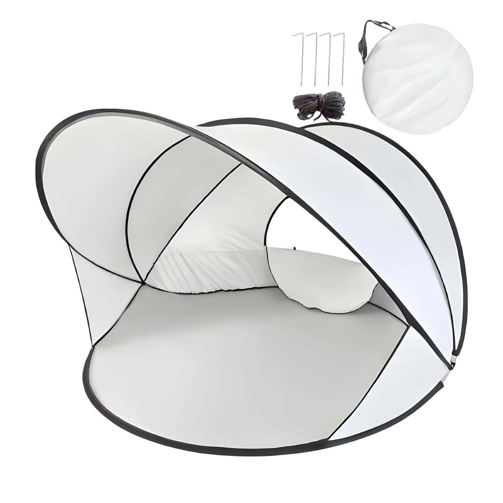 Strandzelt, Sonnenschutz, 130 x 130 x 100 cm, sofort aufgebaut, faltbar, Sommer-Campinghütte, für 2–3 Personen, Wandern, Angeln, Abenteuer, Garten, Rasen, Park, Hinterhof