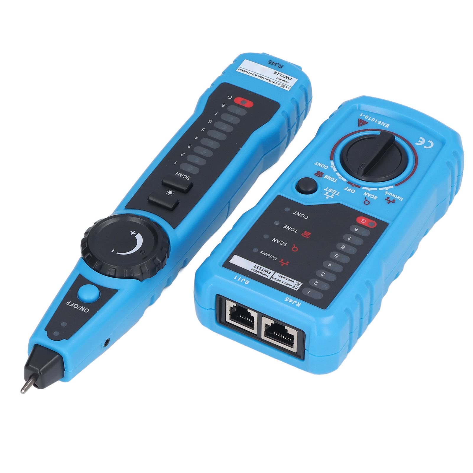 Tester per Cavi di Rete, Tracciatore di Linea Telefonica Ethernet RJ45 RJ11 Portatile e Tester di continuità con Tipi di Cavi Avanzati e Funzioni Ad Ampio Raggio