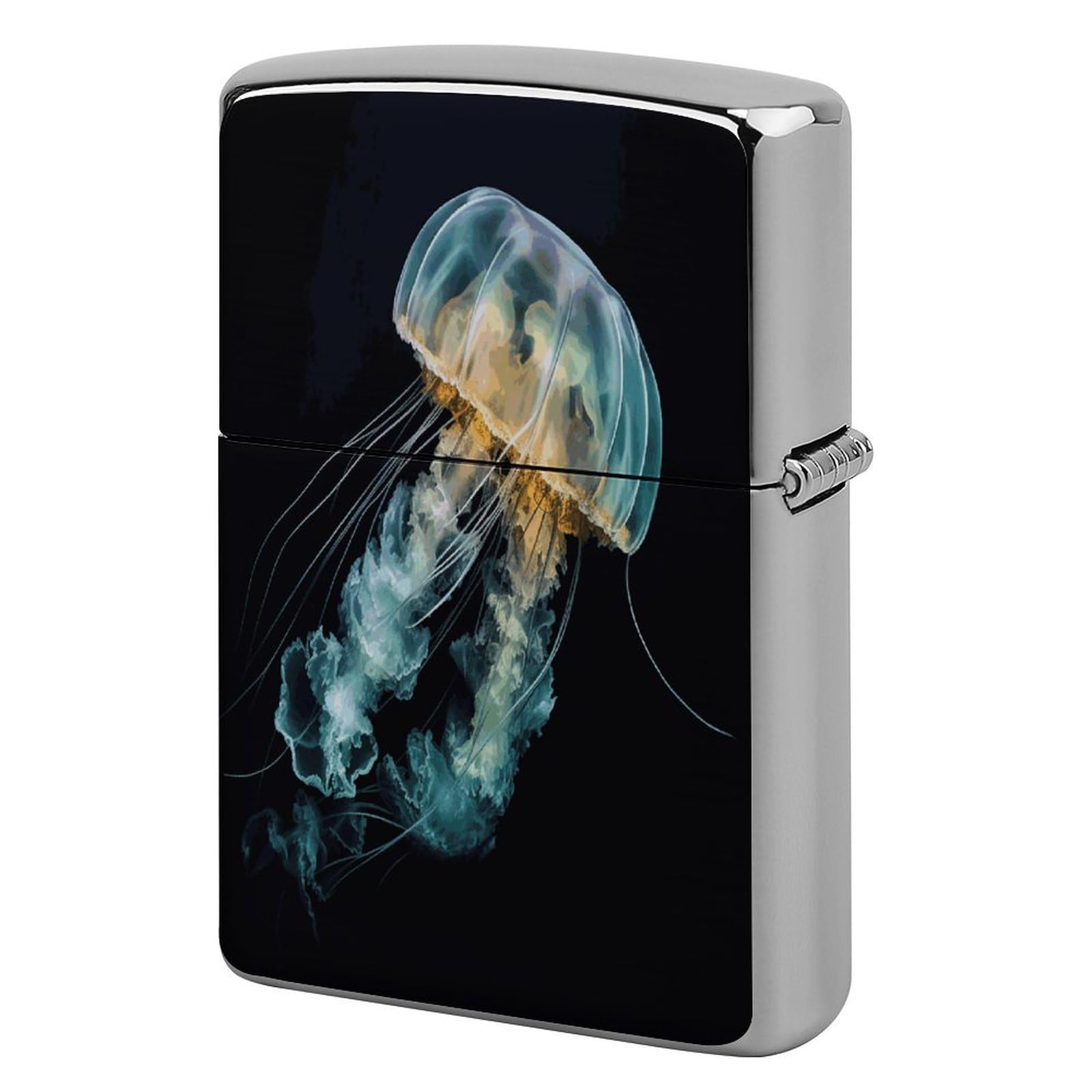 Fekiloot Style Jellyfish2 Lighter Case Cover Metal Lighter Case