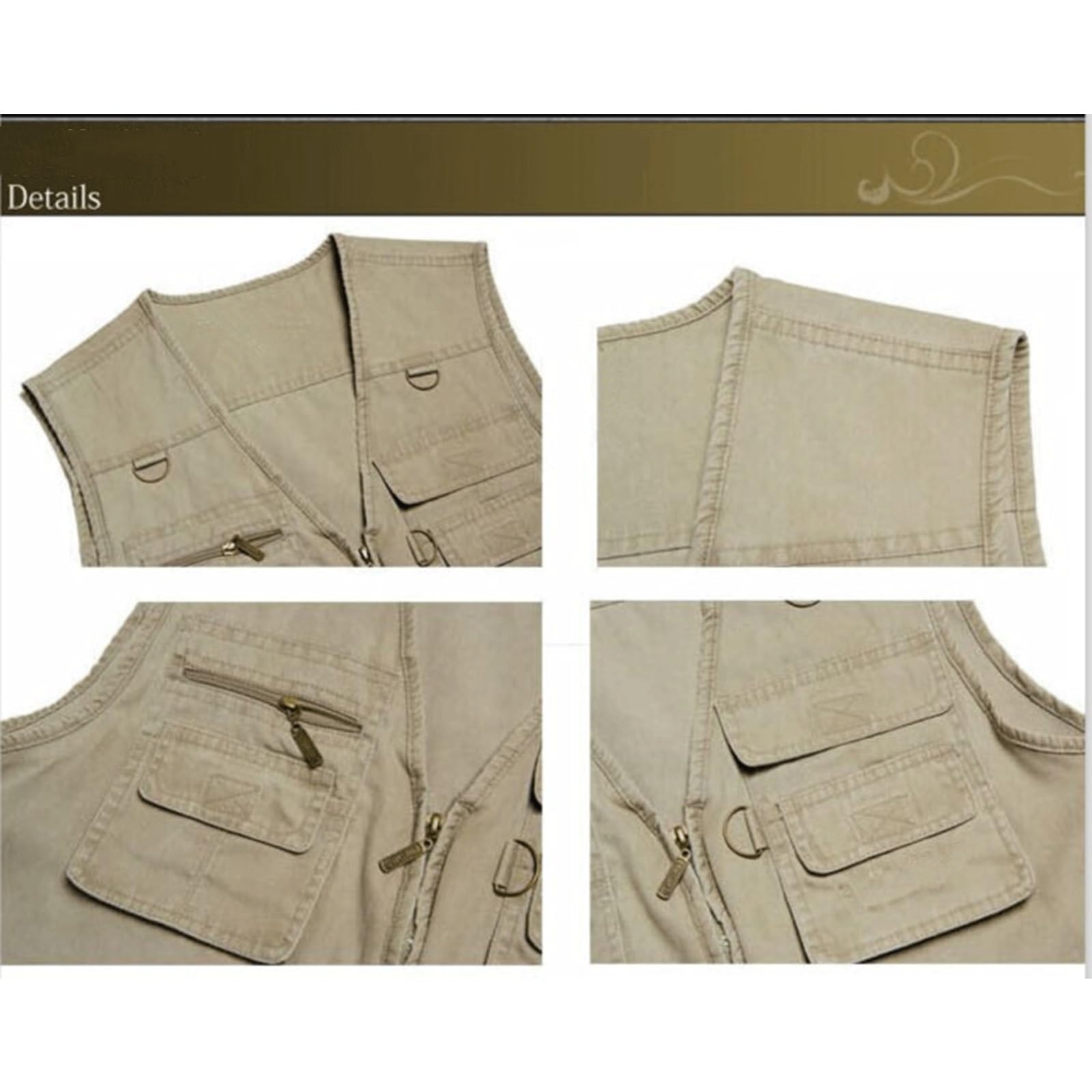 Chaleco Vaquero De Talla Grande Para Hombre, Chaleco Informal De Varios Bolsillos Para Pesca Al Aire Libre, Chaleco Vaquero Para Fotografía, Chaleco Sin Mangas