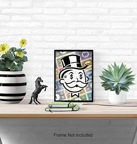 Miniatura 5 de Arte de pared de empresario – Decoración de pared para la oficina en casa – Arte motivacional – Póster de Alec Monopoly Style Print – Decoración de
