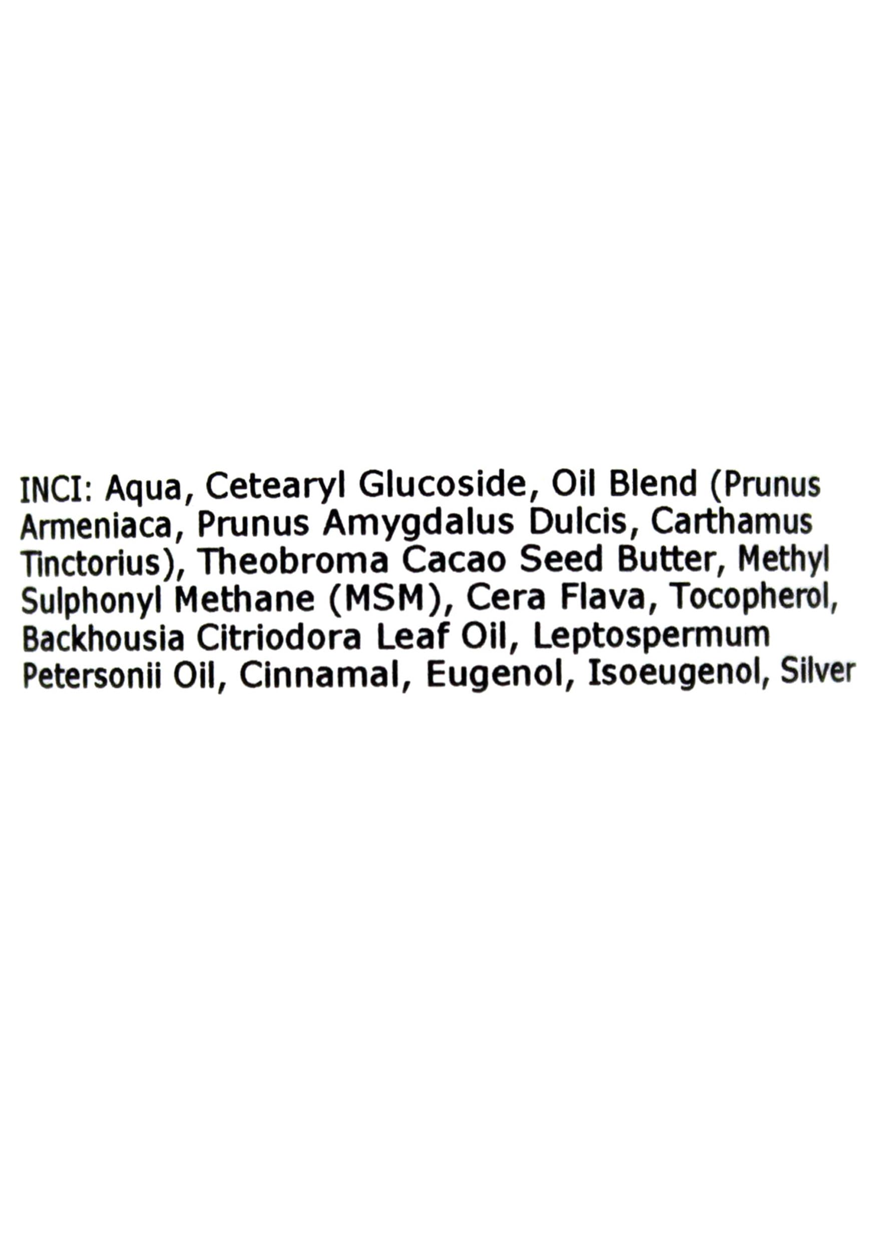 La crema Plata-MSM con aceites esenciales de limón mirto y de limón del árbol del té - 120 ml