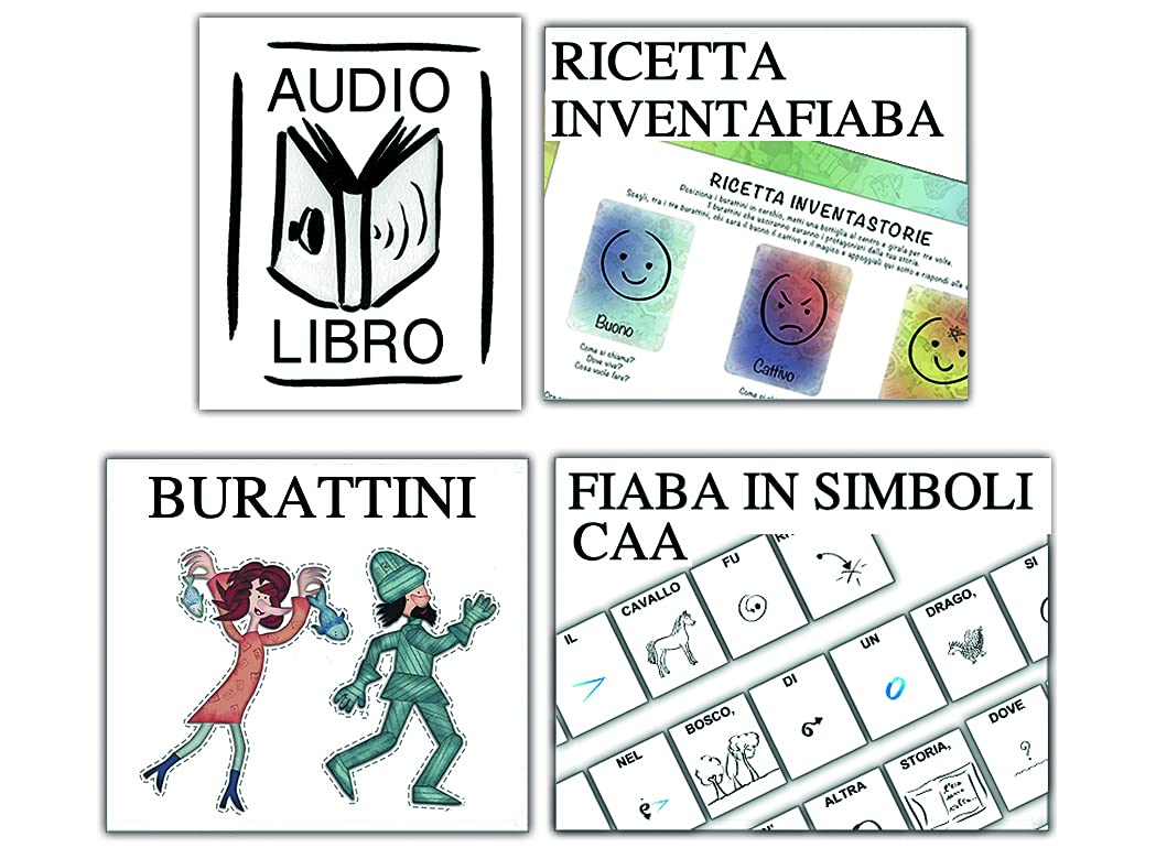 Il kamishibook con sette FiabElide. Testo in simboli. Kamishibai. Ediz. illustrata. Con audiolibro