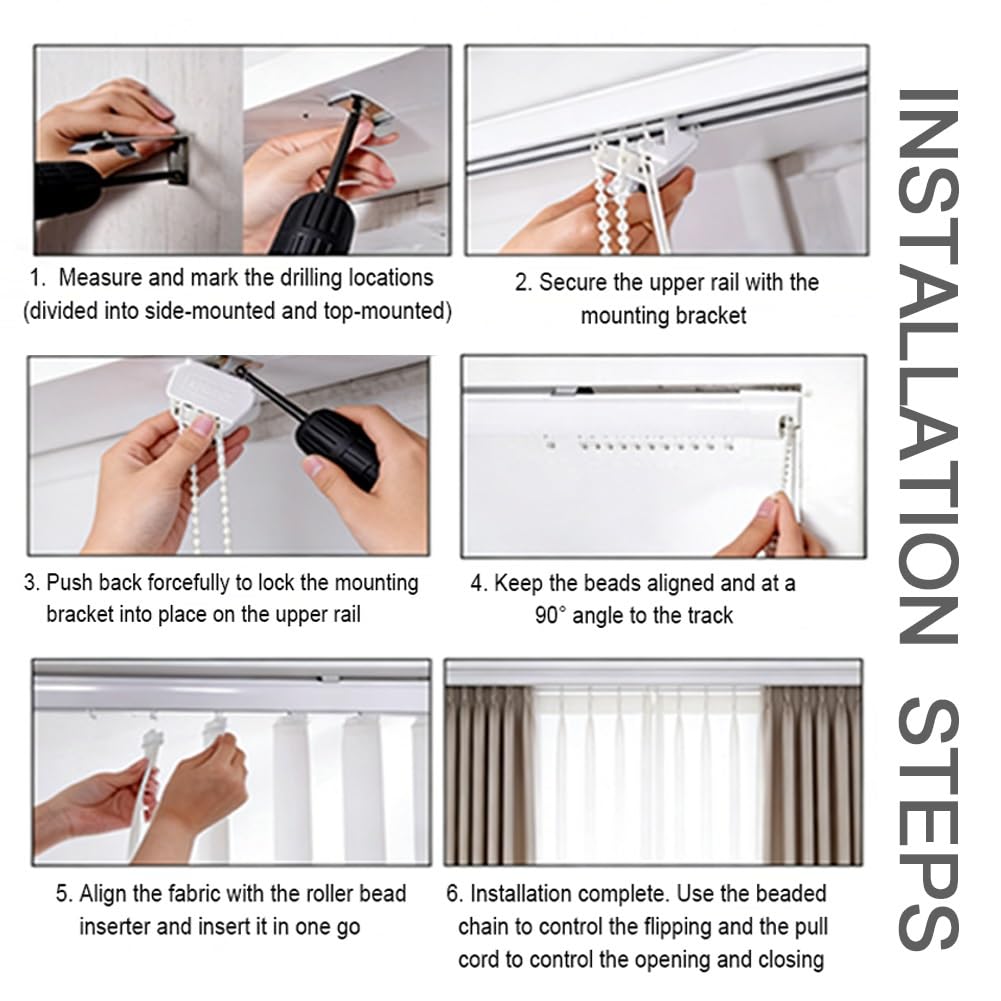 Tende A Strisce Verticali Personalizzabili In Tessuto, Tende Verticali A Bande Con Staffe, 60 80 120 150 180 200 260 300cm Veneziane Da Per Interno Oscuranti Per Cucina Finestra E Porta(W160cm*H220cm)