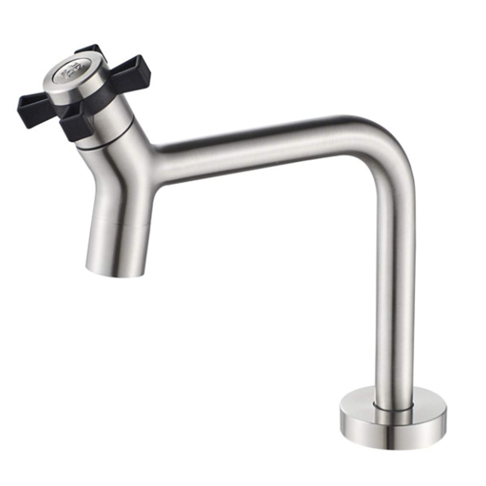 Robinet de cuisine froid simple anti corrosion pour grand évier et nettoyage de marmite