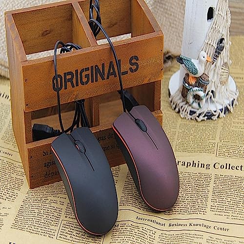 Image of CALANDIS Portable USB Wired Mouse 1000 DPI Office Gadget for Desktop Computer Purple | Mice, Trackballs & Touchpads | Keyboards, Mice & Pointers