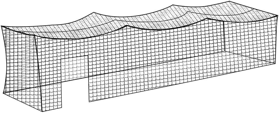 Aoneky Polyester 8x8x20ft Twisted Knotted Baseball Batting Cage Netting - NET ONLY - Not Include Poles and Frame Kits - Small Pro Garage Softball Batting Cage Net : Sports & Outdoors