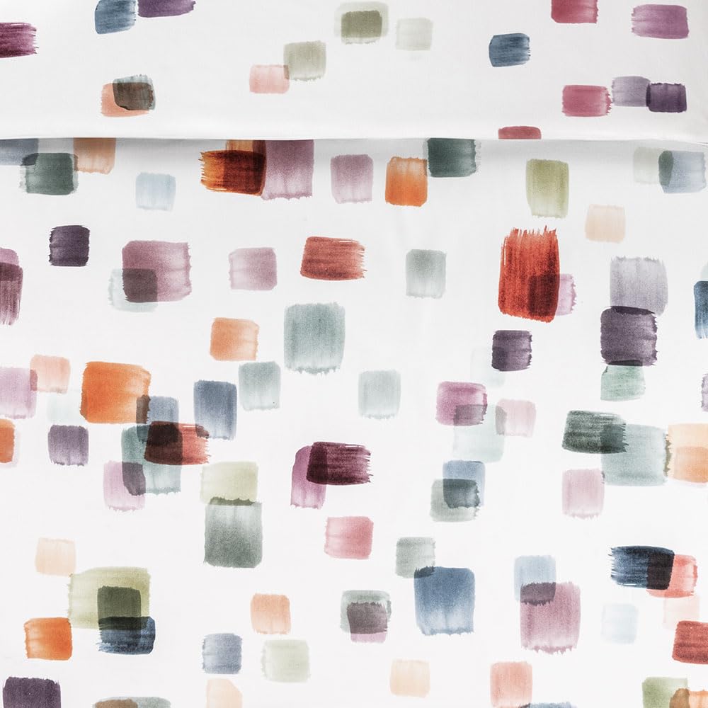 ESTELLA Bettwäsche Emily | Multicolor | 155x220 cm + 80x80 cm | seidig-glänzende Oberfläche | pflegeleicht & trocknerfest | atmungsaktiv & anschmiegsam | 100% Baumwolle