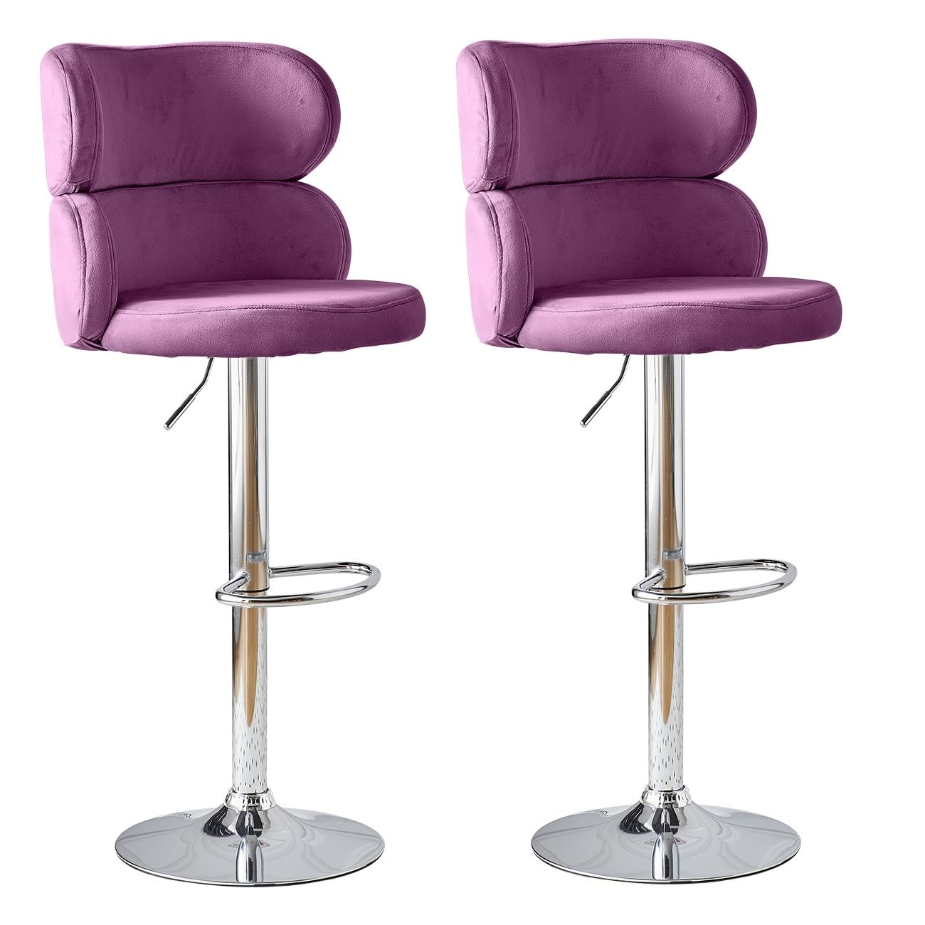 Swivel Barstools Purple Kitchen Bar Stools Dark Purple Fabric