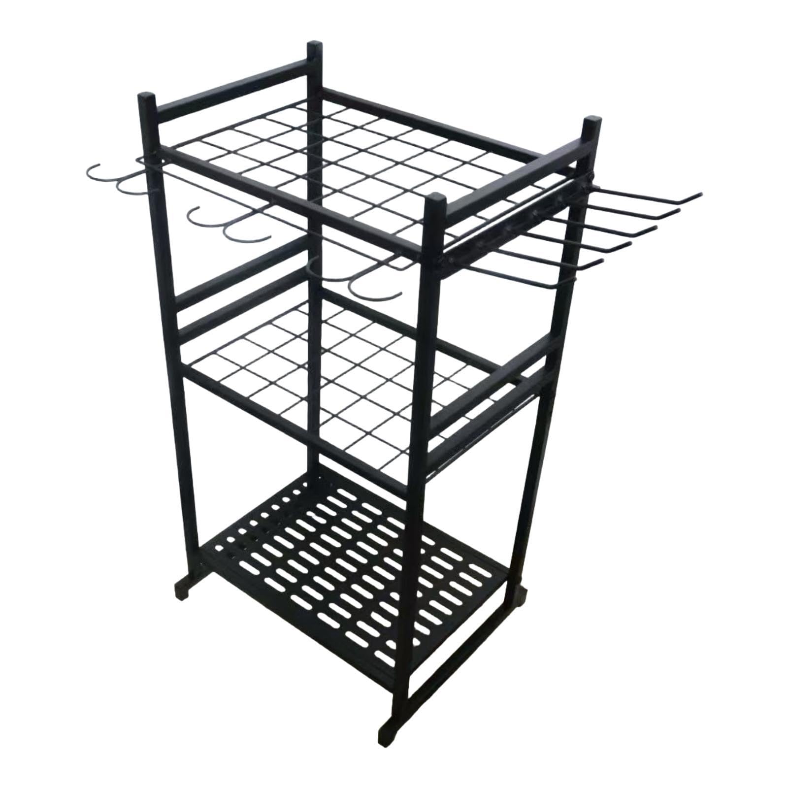 Club Bollywood®Garden Tool Organizer 3 Tier Carbon Steel Heavy Duty for Rakes Shed Basement|Home & Garden|Tools & Workshop Equipment|Tool Boxes & Storage|Other Tool Storage-image-26