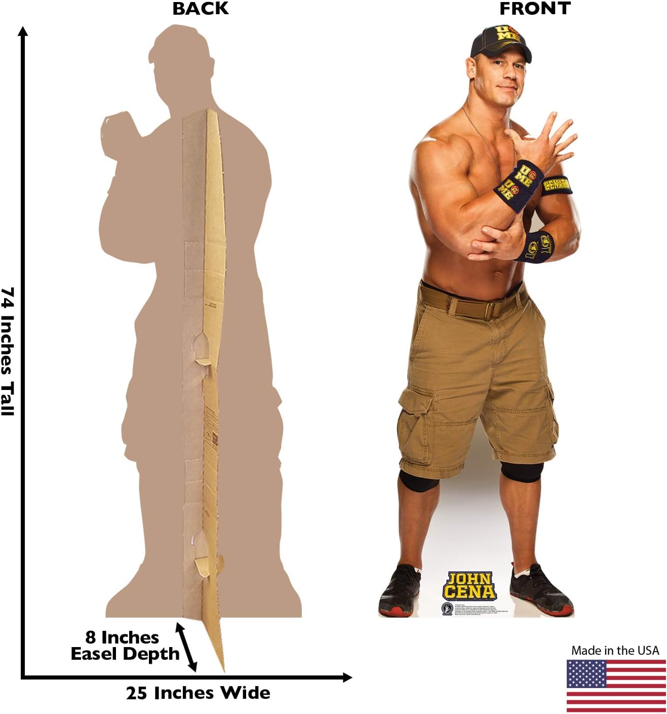 Buy 1 get 1 Advanced Graphics John Cena Life Size Cardboard Cutout Standup - WWE Buy 2 get 3 Advanced Graphics John Cena Life Size Cardboard Cutout Standup - WWE