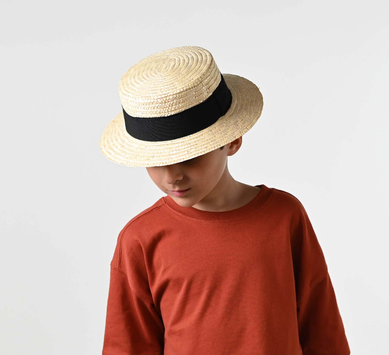 Chapeau canotier Paille Enfant Petit Canotier