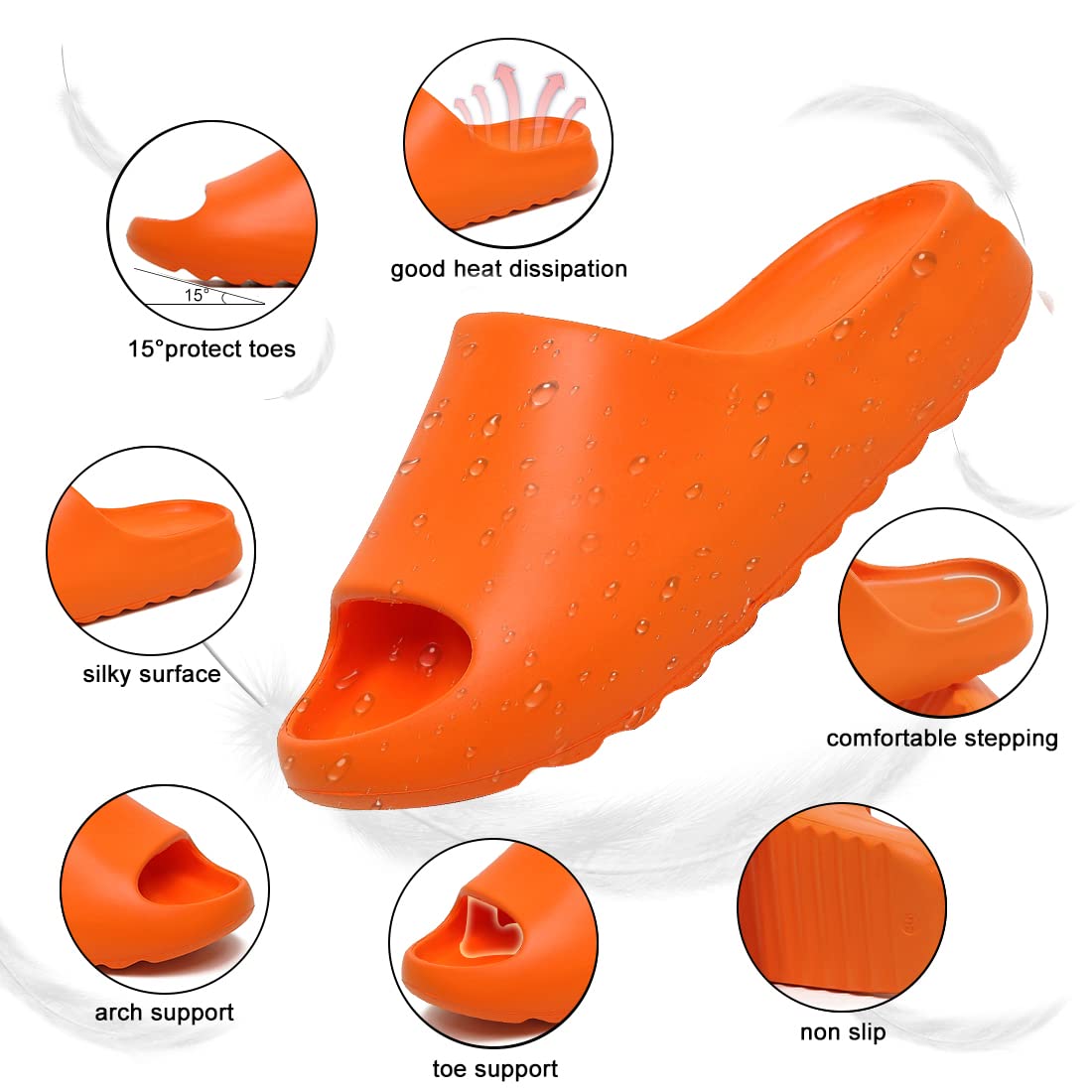 Ciabatte Uomo Donna Estive Pantofole Cozy Slides Casa Foam Slide Piscina Scarpe Slippers Gomma Mare Sandali