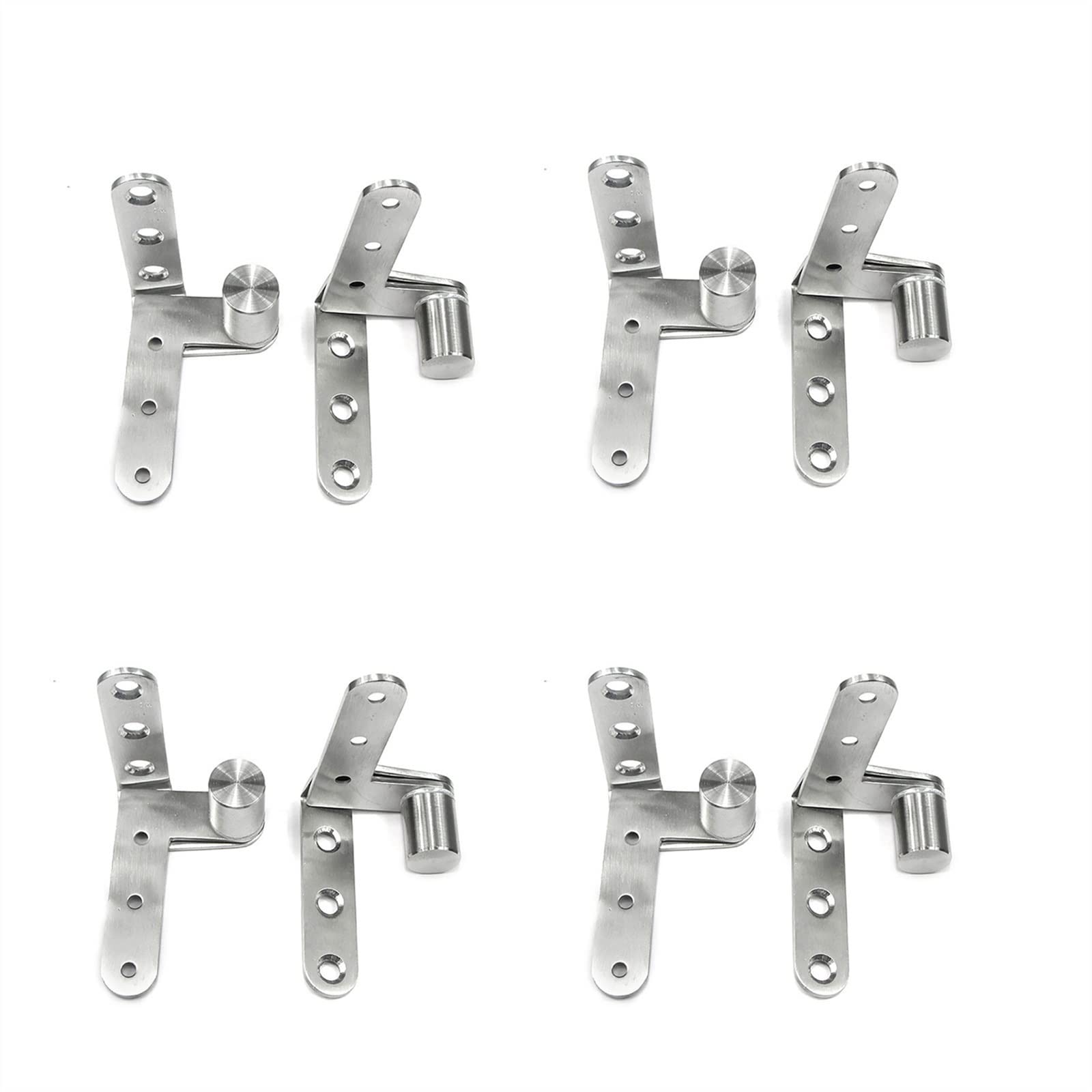 DIY Hidden Hinges Stainless Steel Heavy-Duty Pivot for Wooden Doors Adjustable Gap Axis Up and Down Door