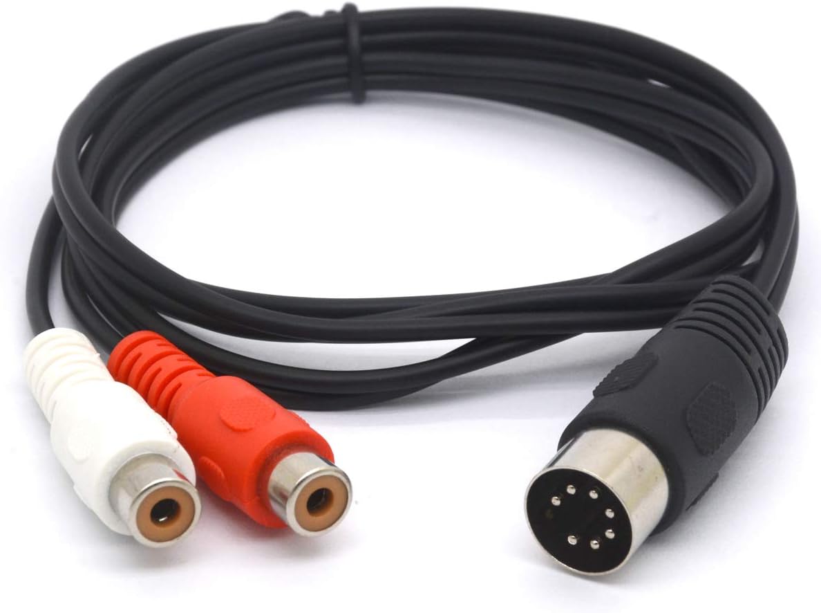 OpenII Din 7 Pin Male to Dual RCA Female Audio Cable Cord for Bang & Olufsen,...