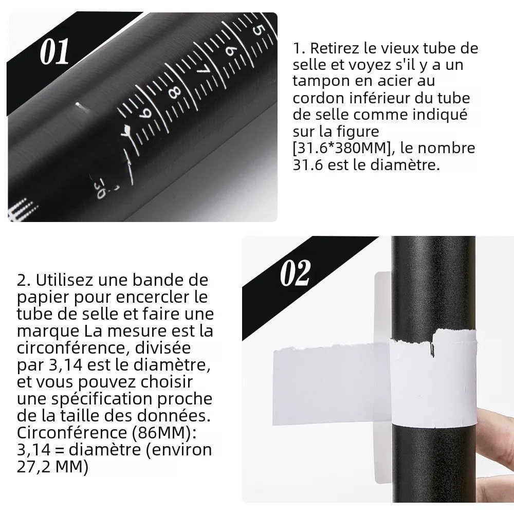 Selle de vélo pour Tanke ultralégère Tige de Selle de vélo de Route de Montagne Tige de Selle VTT