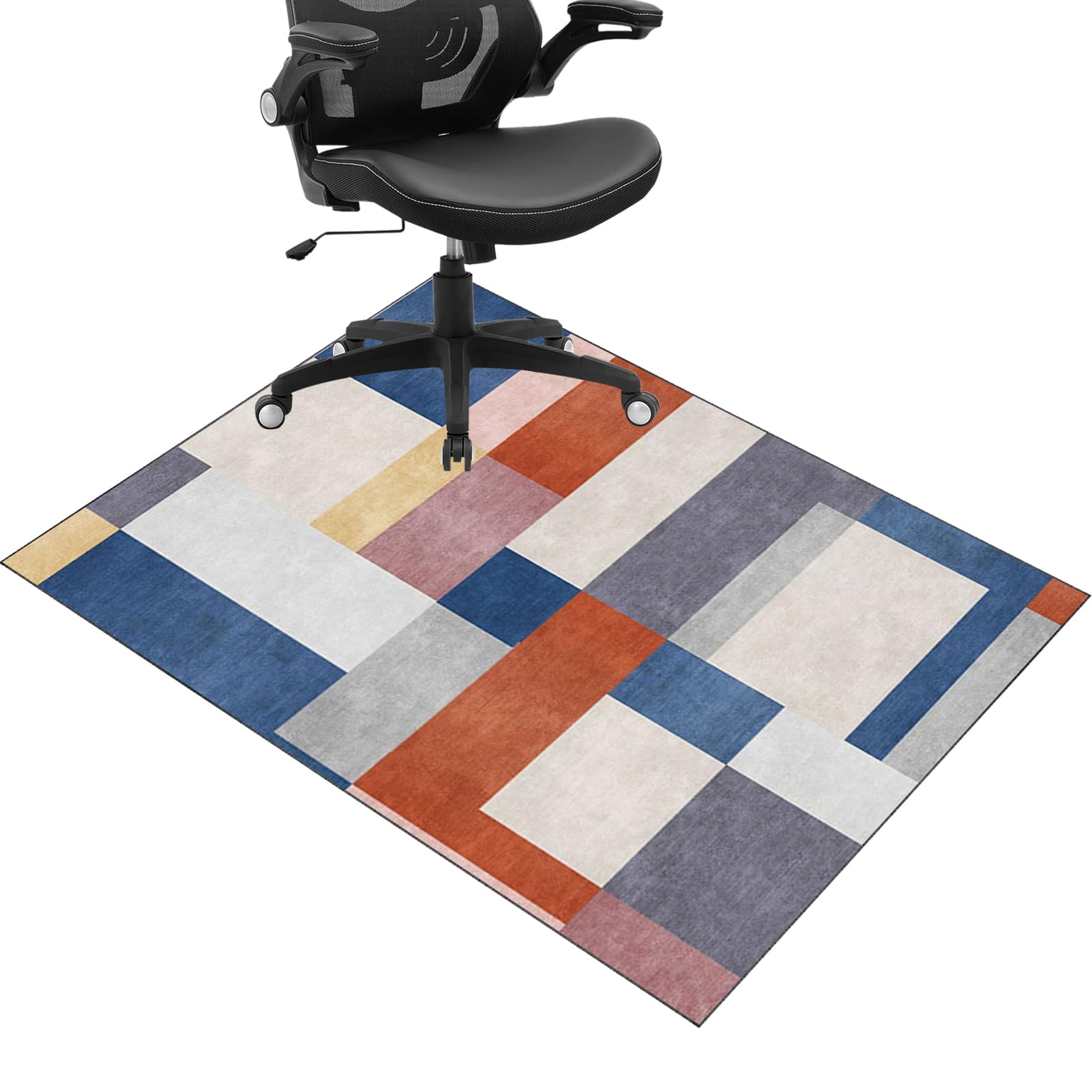 Office Chair Mat for Carpeted Floor, Computer Gaming Chair Mat, Heavy Duty Carpet Protector Chair Mat for Easy Glide, Carpet Chair Mats, Hardwood Floor Protector Mat for Home and Office 130 x 150 cm