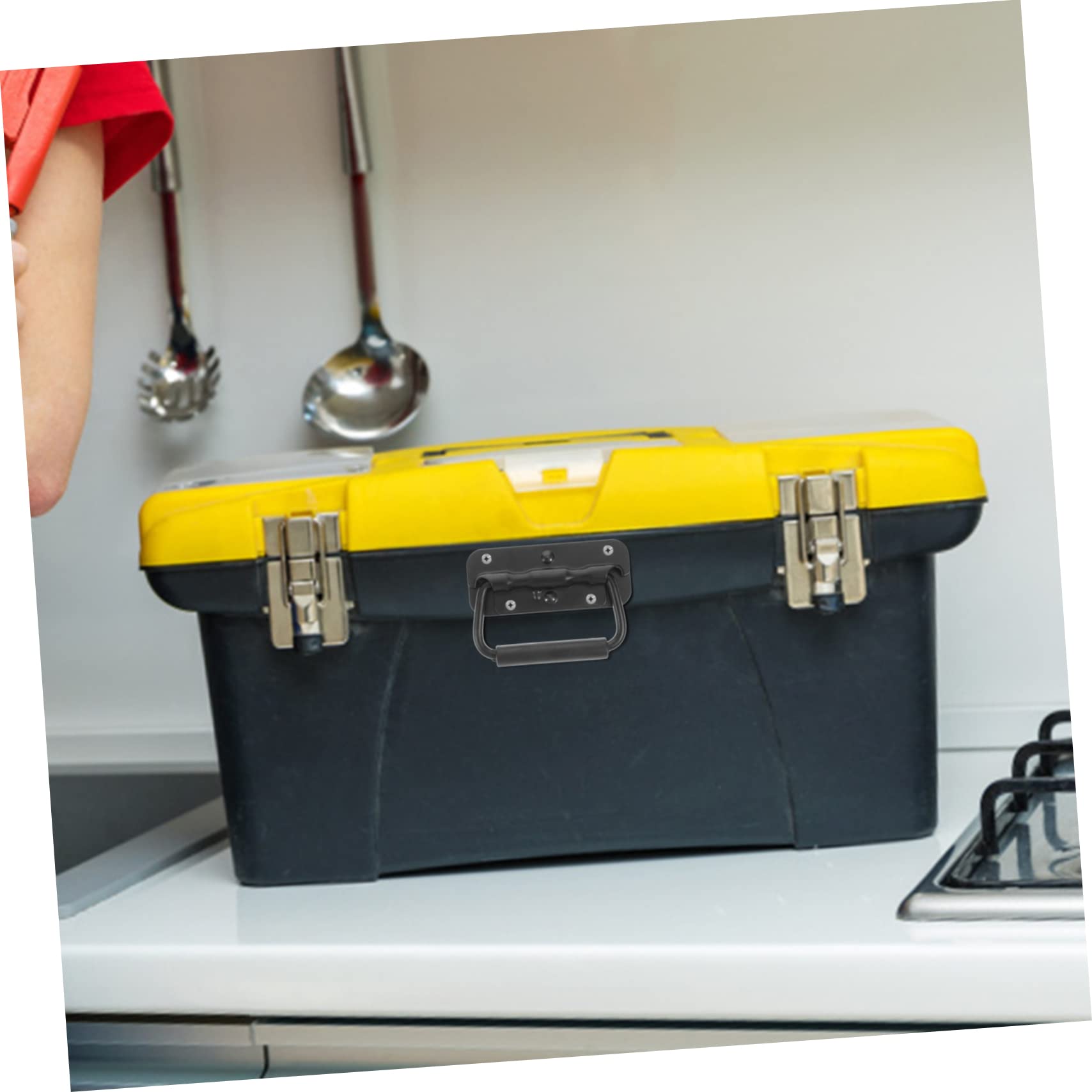 PRETYZOOM 1set Spring Loaded Surface Mount Handle for Boat Cabinet Pull Handles Easy Installation for Tool Boxes Flight Cases and Yachts 4pcs