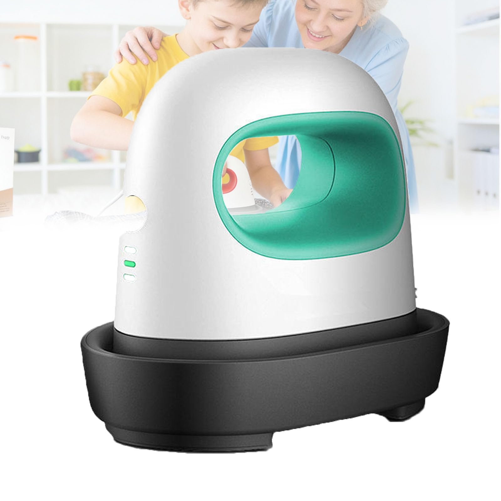 Pressa a Caldo per Trasferimento Termico, 3 Impostazioni di Temperatura (Max 190 °C), Spegnimento Automatico Dopo 15 Minuti, Base di Sicurezza Isolata, Ideale per Magliette, Cappelli