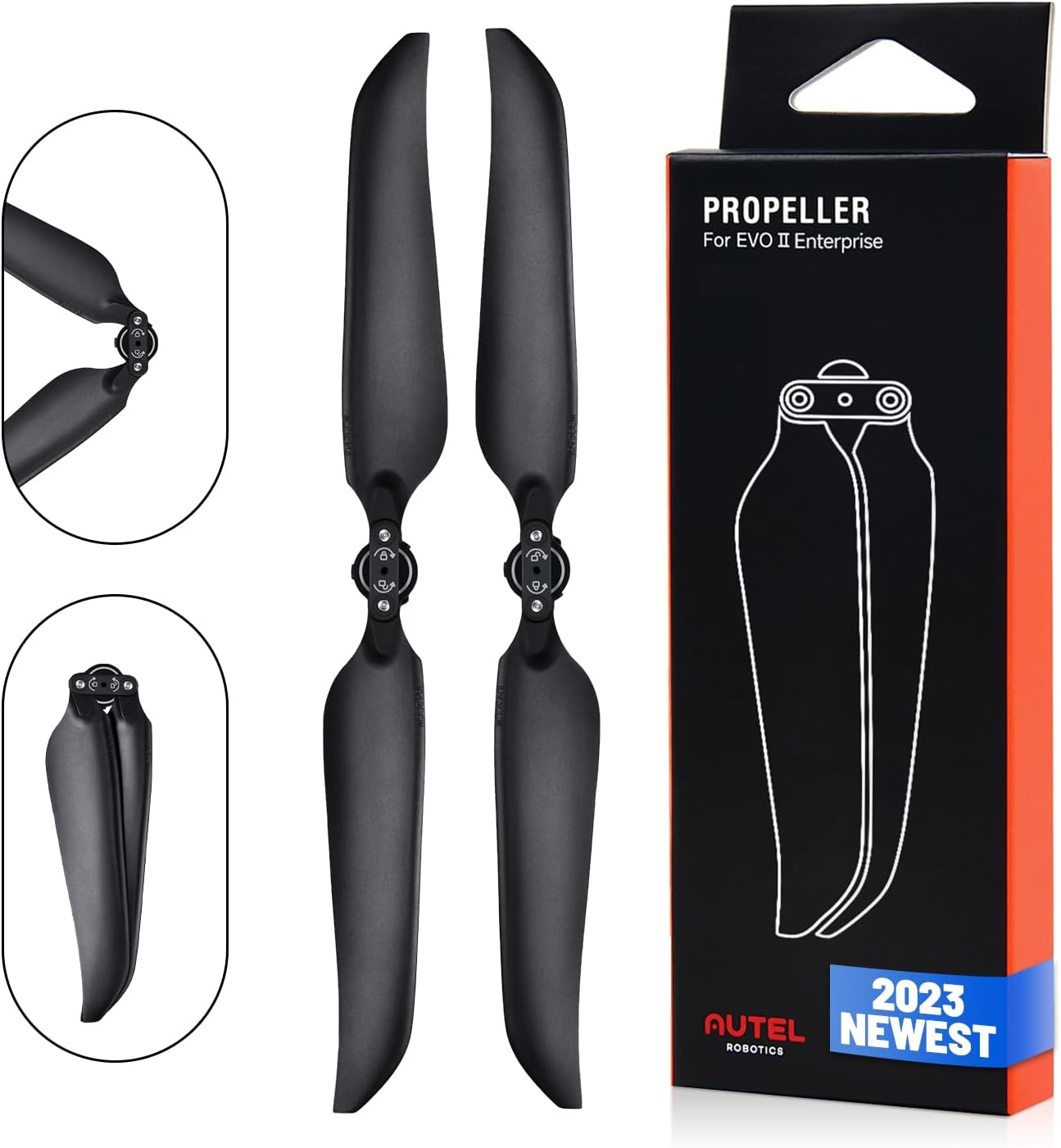 AutelRobotics EVO II Enterprise Propellers, 2023 Newest, Low Noise, Folding Design,10 Inches, Designed for EVO 2 Pro Enterprise/EVO 2 Dual 640T Enterprise (V2 & V3), 100% Original (1 Pair)
