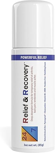 Crema tópica para aliviar el dolor 247, tubo de 4 onzas, crema para aliviar el dolor muscular, alivio del dolor articular, alivio del dolor de