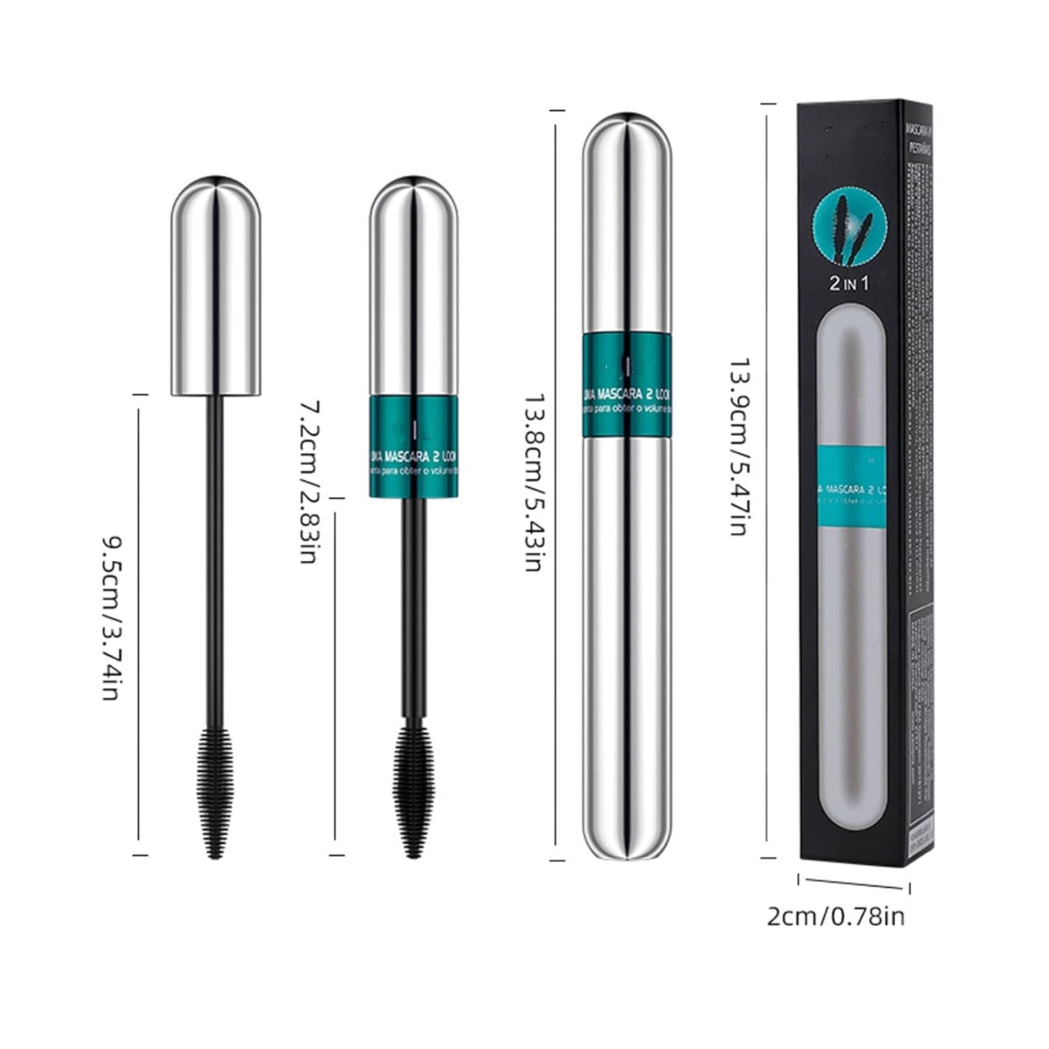 Lash Cosmetics Vibely \u2013 M\u00e1scara de pesta\u00f1as 5 veces m\u00e1s larga, m\u00e1scara ...