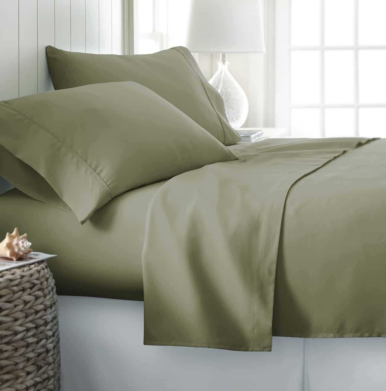 Simply Soft Ultra Soft 4 Piece Bed Sheet Set, King, Sage