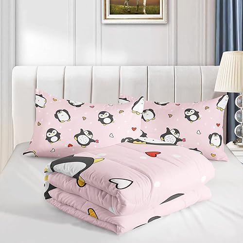 Miniatura 109 de CVHOUSE Juego de ropa de cama con diseño de panda, juego de edredón individual con panda y 2 fundas de almohada, lindo juego de colcha kawaii