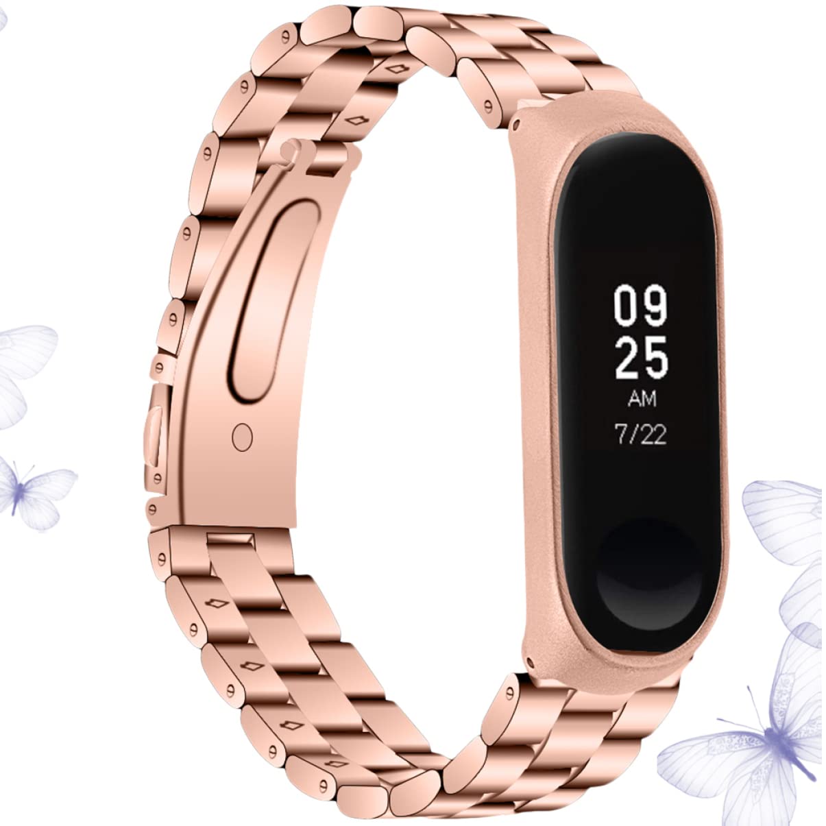 Hemobllo 3 Pièces Reloj Inteligente Montres Intelligentes Montre Intelligente Bracelet De e À Dégagement Bracelet De e Bande Mi 3/4 Accessoires De e De