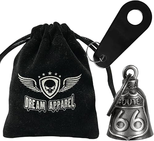 Miniatura 2 de Dream Apparel Campana de Motocicleta Ángel Guardián Aleja Gremlins, Campana de Motociclista para Hombres Mujeres Motociclistas, Regalo de Buena