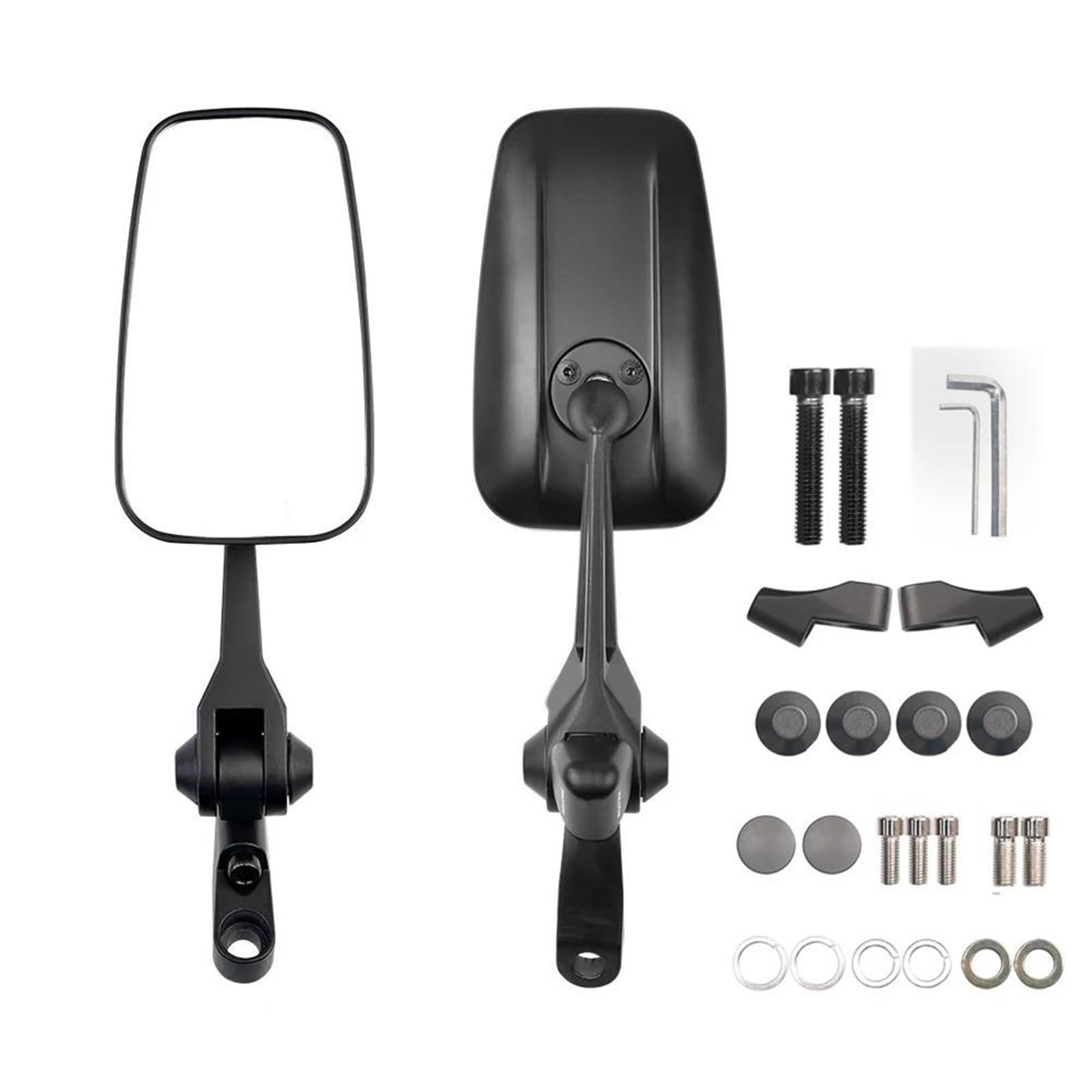 Rétroviseurs moto universels anti-vibration compatibles PCX 160 125 miroir convexe noir
