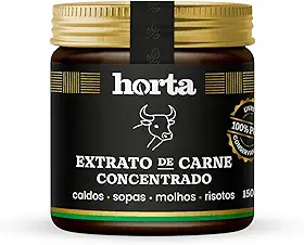Extrato (Caldo Ultra Concentrado) de Carne 100% PURO, 150g HORTA® sem conservantes químicos
