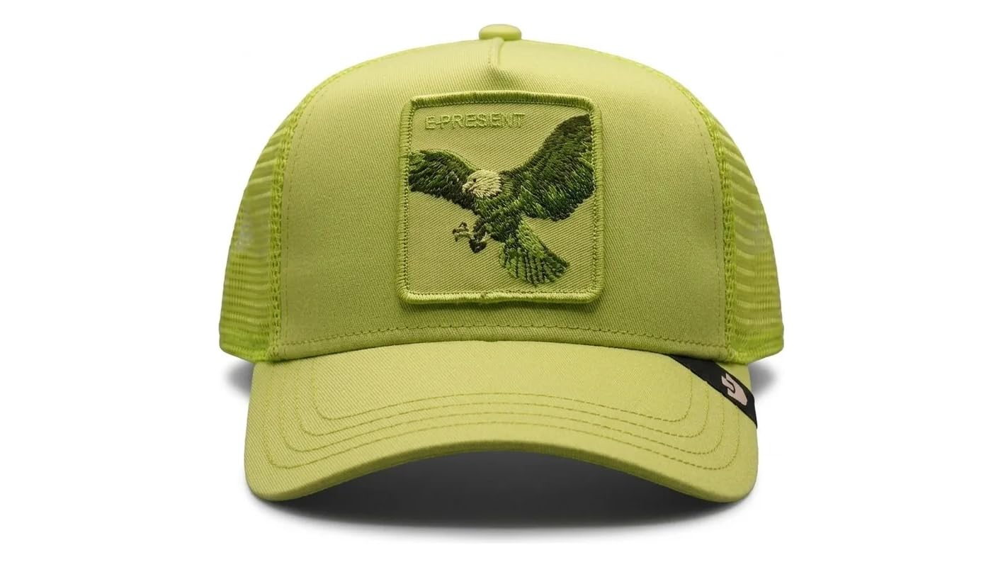 Goorin Bros. Gorra Trucker The Farm Cactus con Parche de Águila, Verde