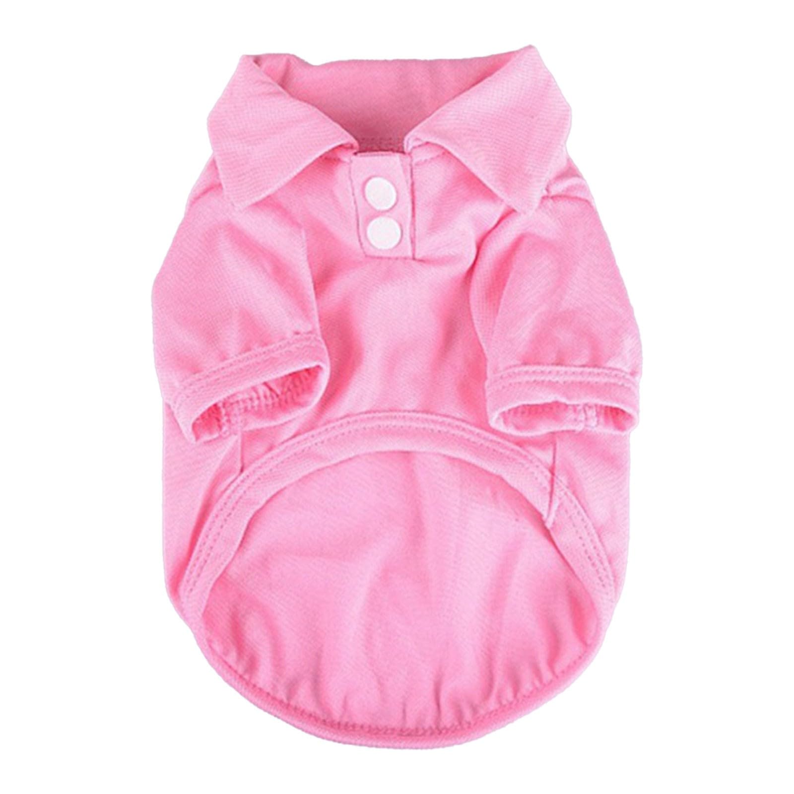 Pet Clothes T Shirt Pet Dog T Shirt Clothing Coat Top Pet Shirt Dog Clothing Pet Clothing Spring/Summer (Pink, S)
