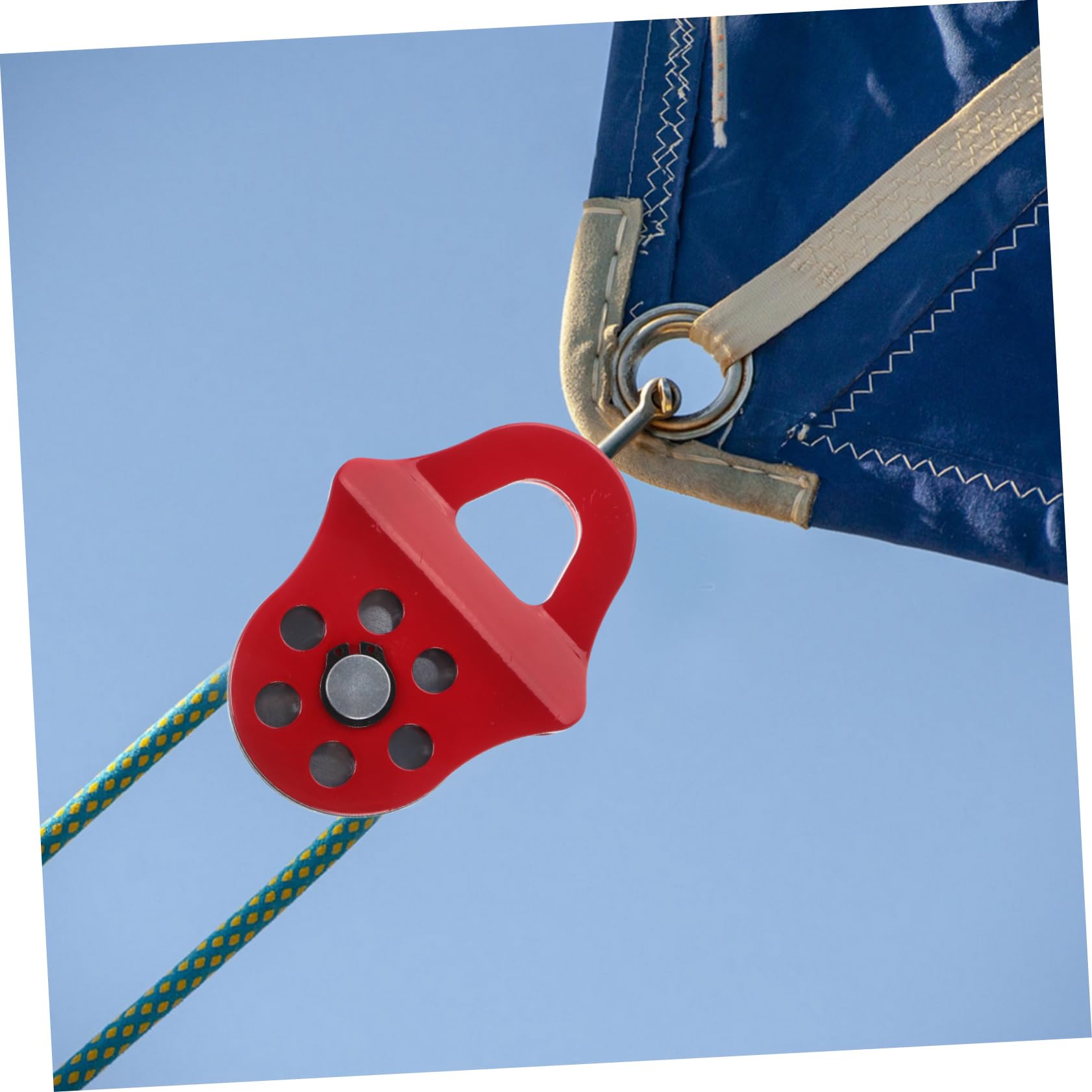 Puleggia per Verricello Fuoristrada Snatch Block in Acciaio Legato Rosso