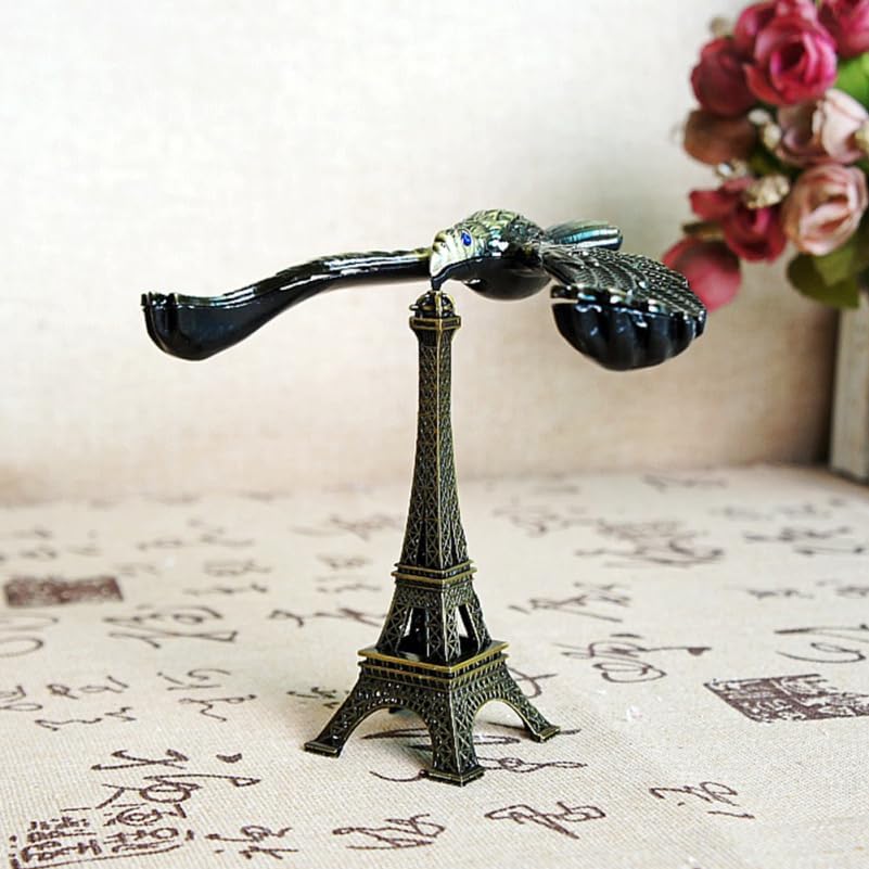 Miniatura 4 de Estatua de águila equilibrante de pájaro de gravedad, juguete de gravedad de auto equilibrio con torre Eiffel, ciencia física, oficina, adorno de