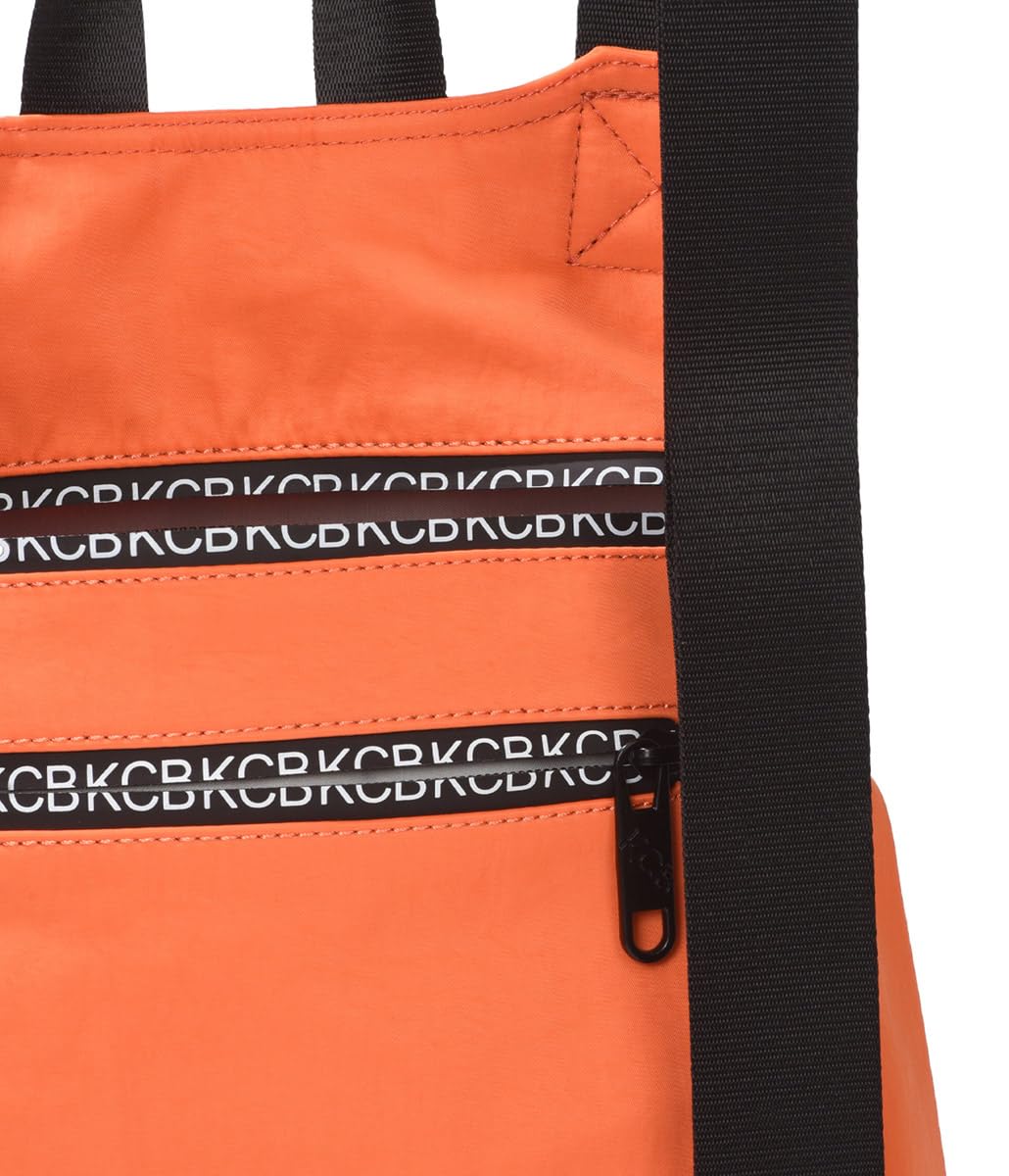 KCB Zaino antifurto piccolo Shine | Design sicuro e compatto | Tasche organizer | Ideale per l'uso quotidiano | Maniglie regolabili | 100% vegano, arancione, pequeño, Casual