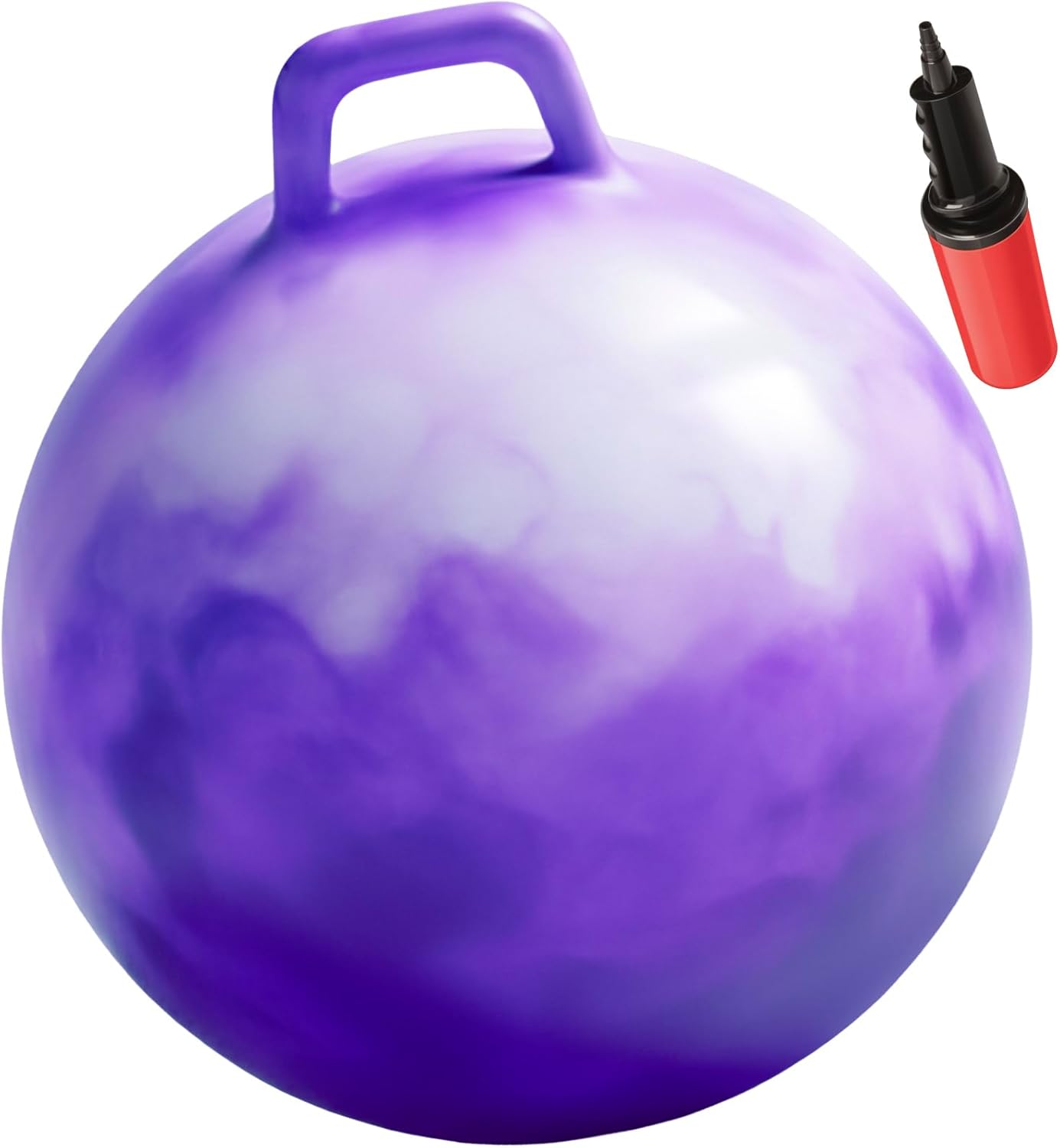 WALIKI Hopper Ball Toy for Girls 3 4 5 or 6 Years Old | Hippity Hop Ball | Jumping Hopping Ball | Cool Birthday Gift | Purple | 18"