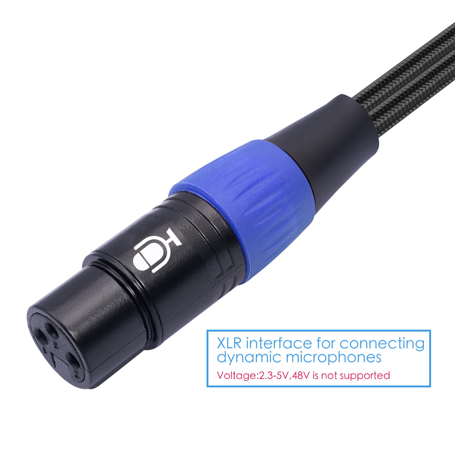 Interfaz digital XLR a USB C de 3.3 pies, cable de micrófono hembra USB C a XLR hembra de 3.5 mm (1/8), cable de auriculares USB C a 3.5 mm y cable de grabación de micrófono hembra XLR para smartphone