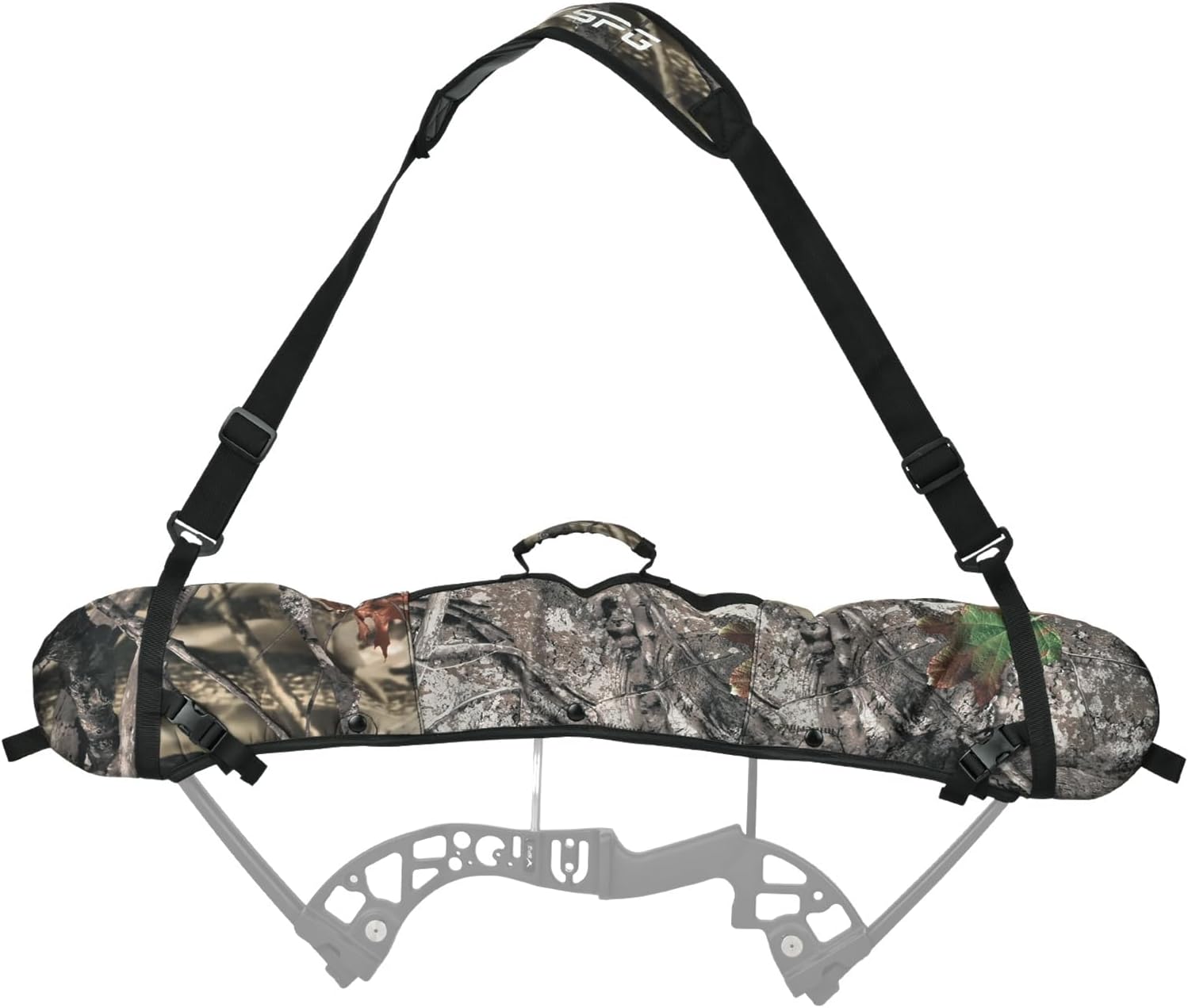 Archery Compound Bow Sling String Bow Carrier Compound Bow Cams Sling Case Carrying Shoulder Strap Holder for Outdoor Hunting