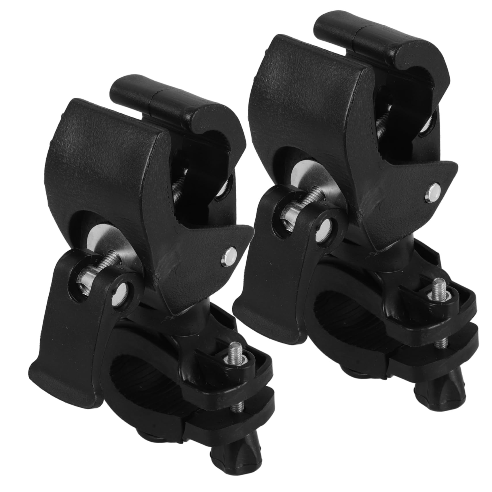 NOLITOY 1set Wheelchair Cane Bracket Metal Cane Fixing Holder Plastic Black Cane Holder Wheelchair Part 2pcs