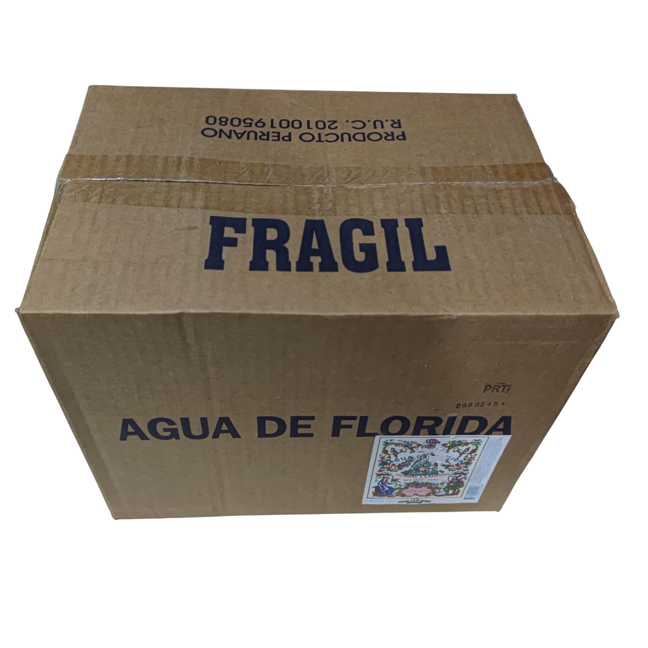 Caja 24 Botellas Agua Florida 270 ml 100% Colonia Original Perú Amarilla Murray & Lanman, Botella de plástico