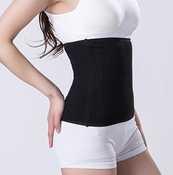 Thermal Lumbar Support Cashmere Knit Stomach Kidney Warmer Abdominal Binder Lower Back Belt Brace Waist Trimmer Band Elastic Back Stomach Kidney Protector Postpartum Belly Wrap Warming Kidney Recover